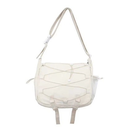 Harajuku Nylon Shoulder Bags for Women Girl Large Capacity Crossbody Casual Bag