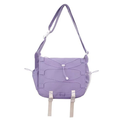 Harajuku Nylon Shoulder Bags for Women Girl Large Capacity Crossbody Casual Bag