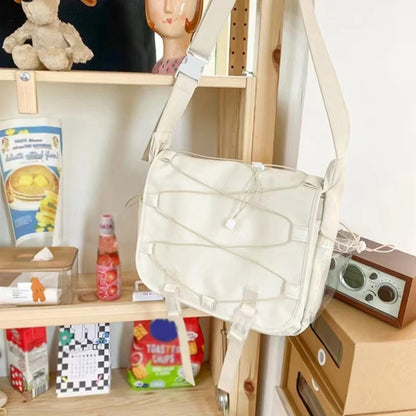 Harajuku Nylon Shoulder Bags for Women Girl Large Capacity Crossbody Casual Bag