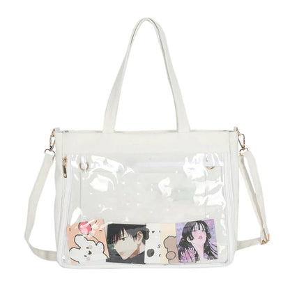 Harajuku School Bag for Women Messenger Shoulder Crossbody Bag Student Handbag