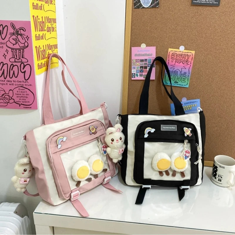 Harajuku Shoulder Bag Crossbody Bags Student Large Capacity Handbag for Women