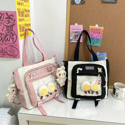 Harajuku Shoulder Bag Crossbody Bags Student Large Capacity Handbag for Women