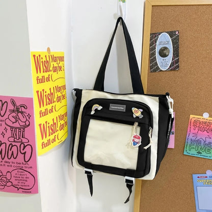 Harajuku Shoulder Bag Crossbody Bags Student Large Capacity Handbag for Women