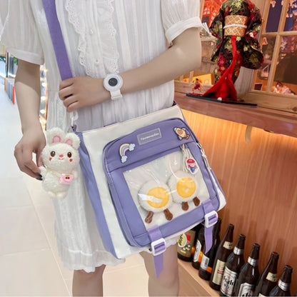 Harajuku Shoulder Bag Crossbody Bags Student Large Capacity Handbag for Women