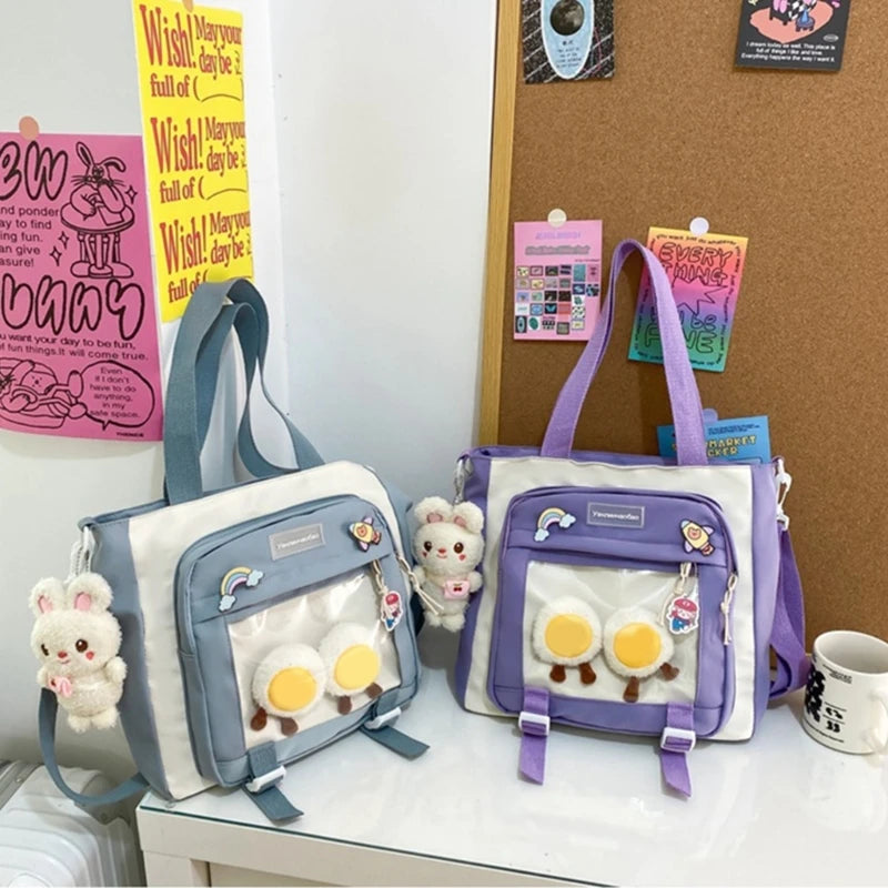 Harajuku Shoulder Bag Crossbody Bags Student Large Capacity Handbag for Women