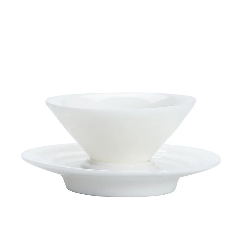 Hat Cup Mutton Jade Porcelain Tea Cup Sketch Tea Cup Master Cup Ceramic Kung Fu Tea Set White Porcelain Water Drop Gratitude Cup
