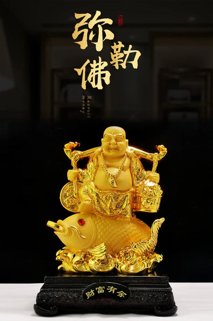 Diwansi Gold Placer Has More Than Enough Wealth, Arowana Maitreya Ornaments and Crafts, Home Shops, Opening Gifts, Wholesale.