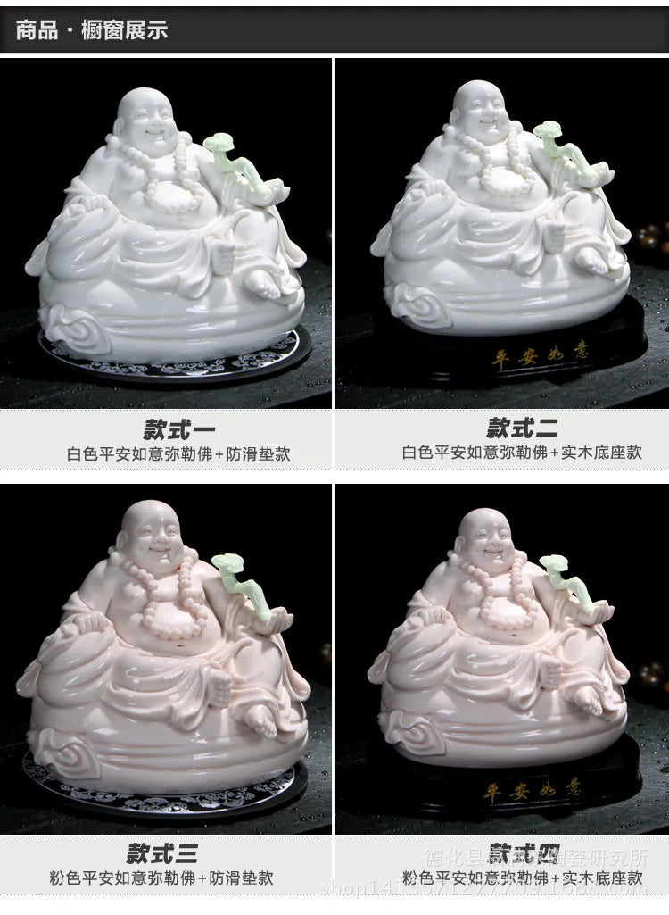 Ornaments ceramic Maitreya car Buddha car luxury perfume seat car accessories