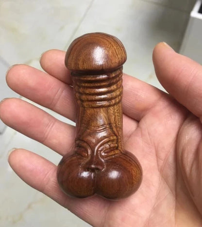 ORIENTAL HANDWORK CARVING DOG OLD BOXWOOD NETSUKE