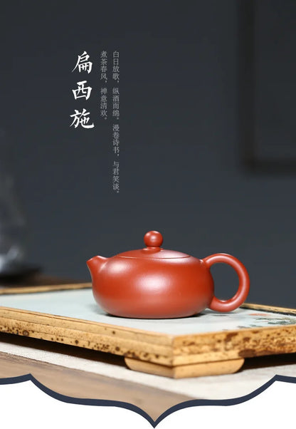 Dahongpao Purple Clay Teapot Ball Kong Xishi About 100ml Chinese Zisha Drinkware Teaware For Green Black Tea Set Handmade Pot