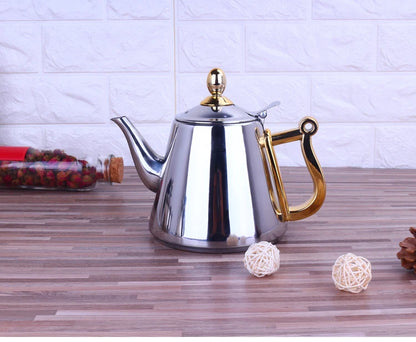 2022Stainless Steel Teapot Kettle Induction Cooker Special Gongfu Teapot Home Flat with Filter  1200ML