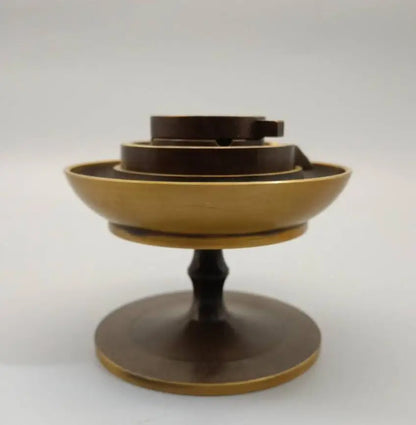 China brass creative Rotary table Backflow incense burner crafts statue