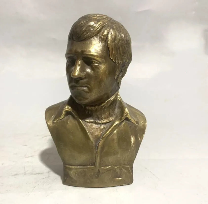 Brass Adam Wysocki Head portrait crafts statue