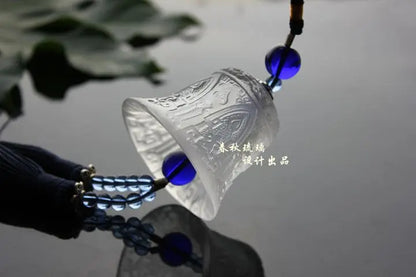 Coloured glaze Decorate Bells Pendant Wind chimes Car accessories gift