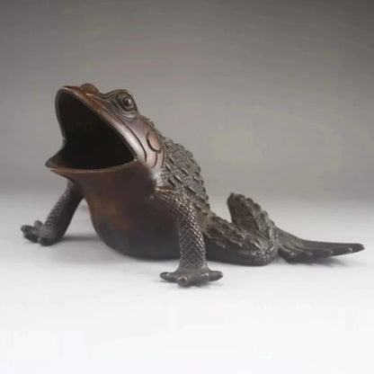Chinese Exquisite Chinese Bronze Statue - Frog decoration wholesale factory Arts outlets