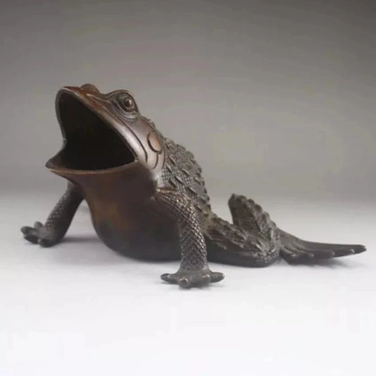 Chinese Exquisite Chinese Bronze Statue - Frog decoration wholesale factory Arts outlets