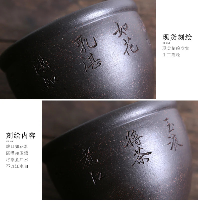 monohydrate writing brush washer yixing sand washing dirty water jar kung fu tea set small tea slag bucket spare parts
