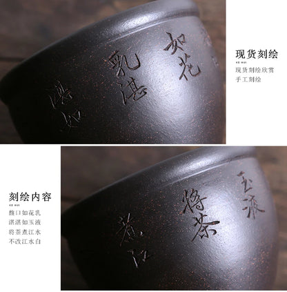 monohydrate writing brush washer yixing sand washing dirty water jar kung fu tea set small tea slag bucket spare parts