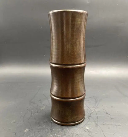 China brass bamboo Pen holder crafts statue