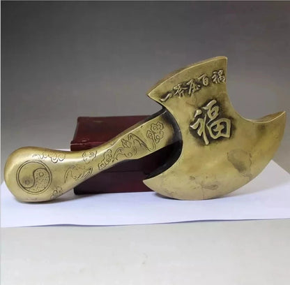 Copper Statue Factory direct sales retro antique antique crafts wholesale collection of pure copper bronze, brass axe ornaments