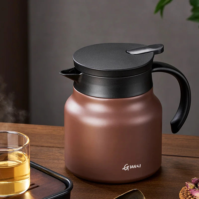 Heat-Preserving Stewing Teapot 304 Stainless Steel/Ceramic liner Brew Tea Pot Portable Thermos Pot Braised Soaked Tea Pot