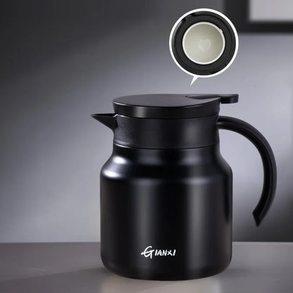 Heat-Preserving Stewing Teapot 304 Stainless Steel/Ceramic liner Brew Tea Pot Portable Thermos Pot Braised Soaked Tea Pot