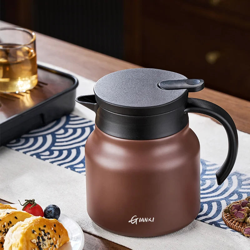 Heat-Preserving Stewing Teapot 304 Stainless Steel/Ceramic liner Brew Tea Pot Portable Thermos Pot Braised Soaked Tea Pot