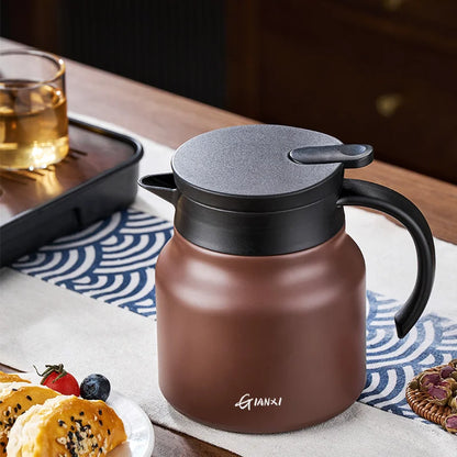 Heat-Preserving Stewing Teapot 304 Stainless Steel/Ceramic liner Brew Tea Pot Portable Thermos Pot Braised Soaked Tea Pot