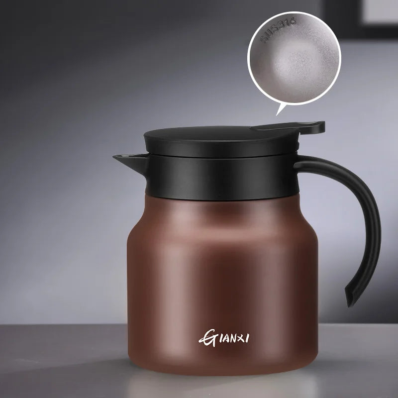 Heat-Preserving Stewing Teapot 304 Stainless Steel/Ceramic liner Brew Tea Pot Portable Thermos Pot Braised Soaked Tea Pot