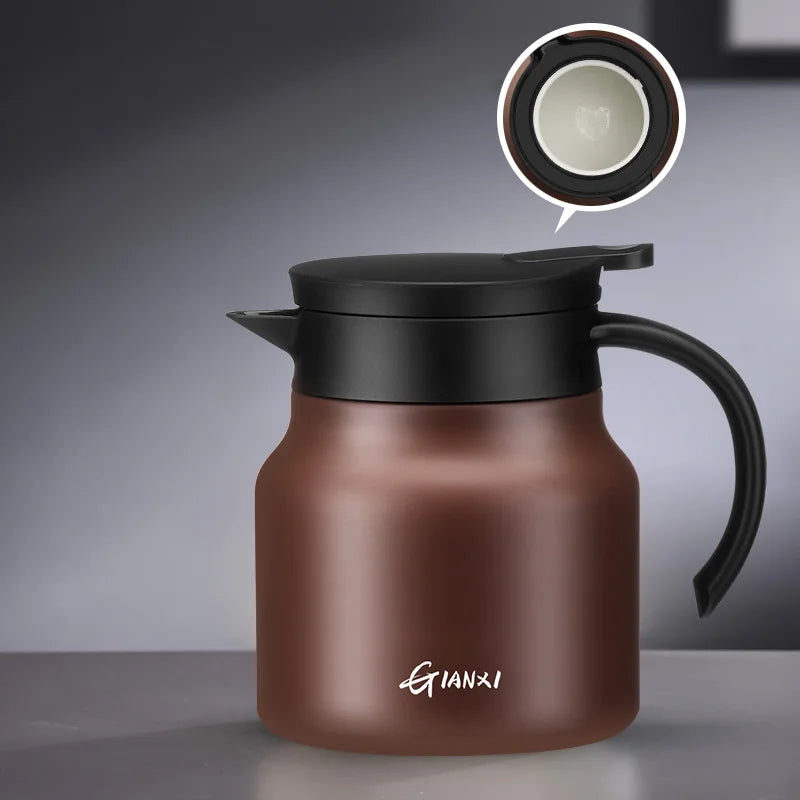 Heat-Preserving Stewing Teapot 304 Stainless Steel/Ceramic liner Brew Tea Pot Portable Thermos Pot Braised Soaked Tea Pot