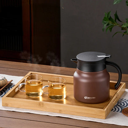Heat-Preserving Stewing Teapot 304 Stainless Steel /Ceramic liner Brew Tea Pot Portable Thermos Pot Braised Soaked Tea Pot