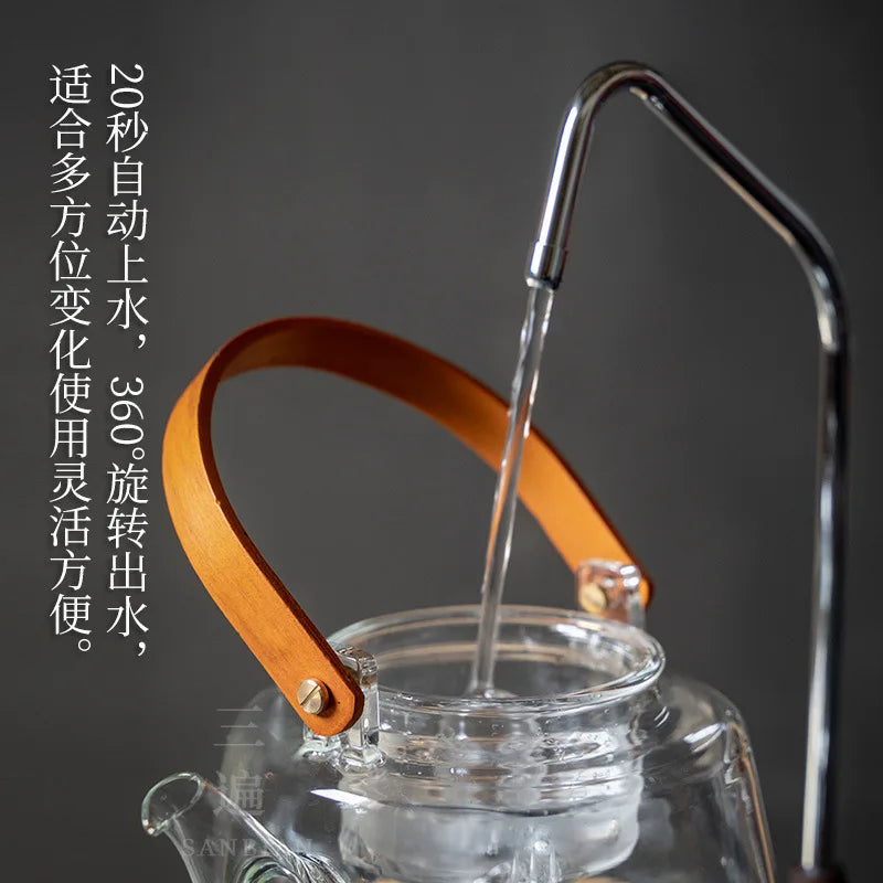 Heat-Resistant Glass Large Loop-Handled Teapot Teapot Tea Cooker Scented Tea Steam Teapot Kettle Black Tea Electric Ceramic St