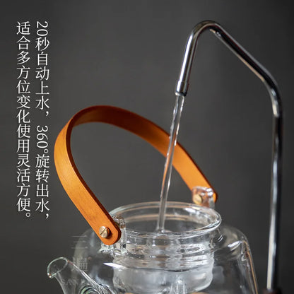 Heat-Resistant Glass Large Loop-Handled Teapot Teapot Tea Cooker Scented Tea Steam Teapot Kettle Black Tea Electric Ceramic St
