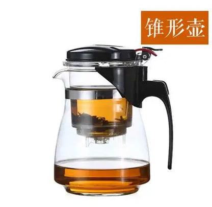 Heat Resistant Glass Teapot, Flower Tea Set, Puer Kettle, Convenient Office Teaset, Drinkware, Hot Sale
