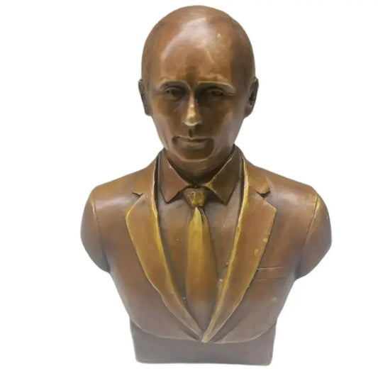 Height 14CM,Handmade Bronze Statue,Russian Federation Celebrities,Famous "Vladimir Vladimirovich Putin"Figurines/Sculpture