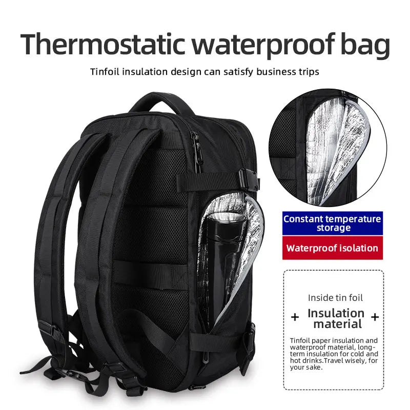 Heroic Knight Anti-thief Men Backpack Fit 15.6 inch Laptop USB Recharging Multi-layer Space Travel Man Male Bag Teenagers valise