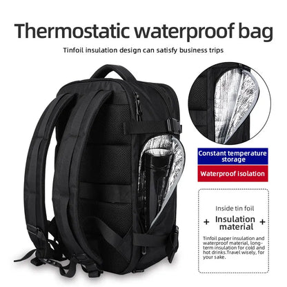 Heroic Knight Anti-thief Men Backpack Fit 15.6 inch Laptop USB Recharging Multi-layer Space Travel Man Male Bag Teenagers valise
