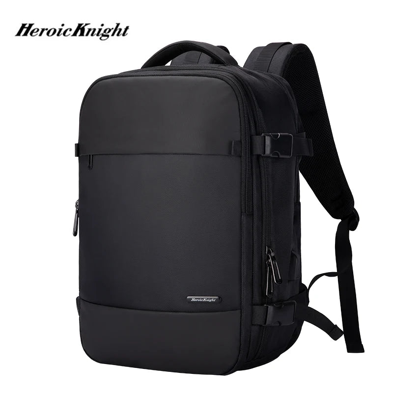 Heroic Knight Anti-thief Men Backpack Fit 15.6 inch Laptop USB Recharging Multi-layer Space Travel Man Male Bag Teenagers valise