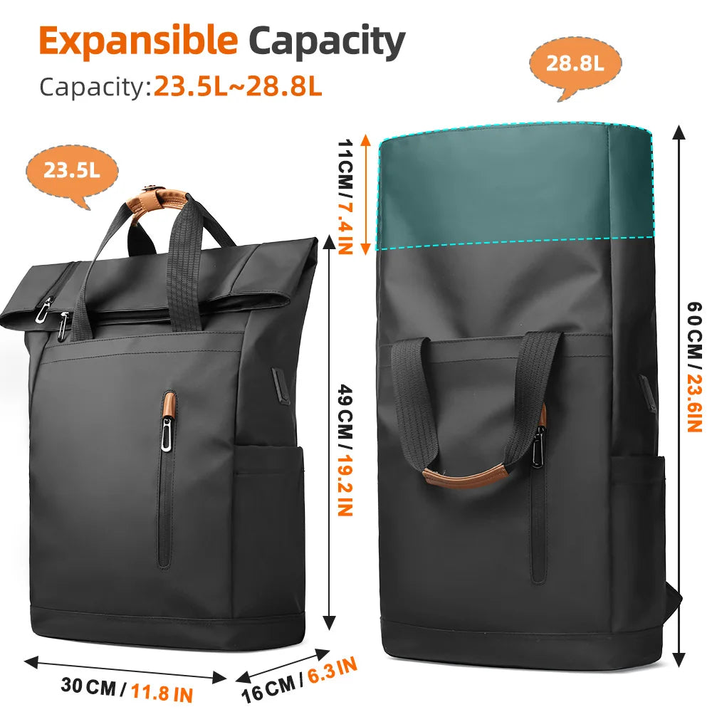 Heroic Knight Backpack Men Expandable Travel Backpack Daily Cycling backpack Waterproof High Capacity Man Outdoor hiking Handbag