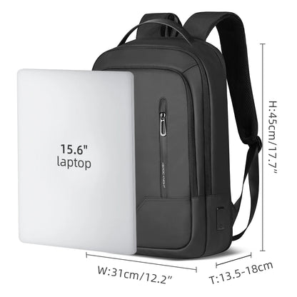 Heroic Knight Backpack Men's Expandable Laptop Backpack 15.6 Inch Waterproof Rucksack Travel Backpack Women Man Office College