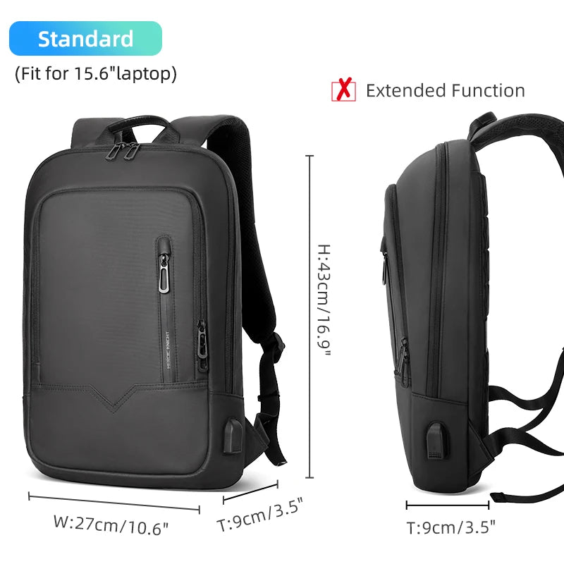 Heroic Knight Backpack Men's Expandable Laptop Backpack 15.6 Inch Waterproof Rucksack Travel Backpack Women Man Office College