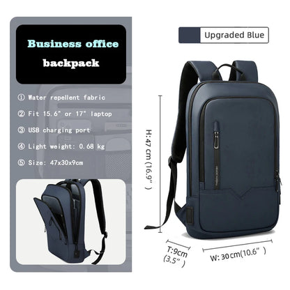 Heroic Knight Backpack for Men Business Slim Backpack Tablet Light Weight Travel Backpack 14"15.6"17"Laptop Bag for Work College
