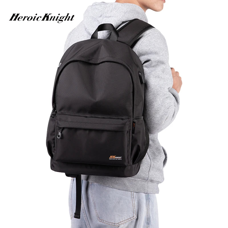 Heroic Knight Casual Men Backpack High Capacity Laptop School Bags Waterproof Multifuctional Male Outdoor Work Camping Backpack