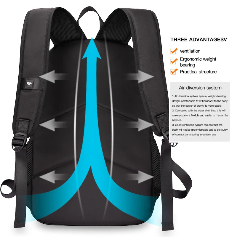Heroic Knight Casual Men Backpack High Capacity Laptop School Bags Waterproof Multifuctional Male Outdoor Work Camping Backpack