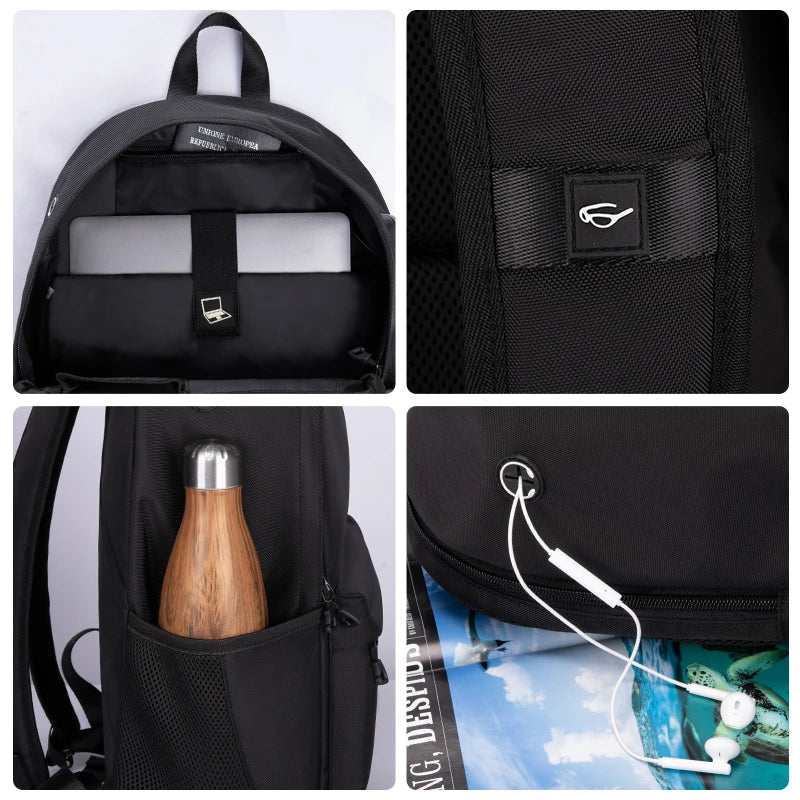 Heroic Knight Casual Men Backpack High Capacity Laptop School Bags Waterproof Multifuctional Male Outdoor Work Camping Backpack