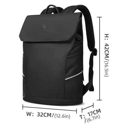 Heroic Knight Casual Sports Backpack Men with USB Waterproof 15.6" Laptop Bag Unique Reflective Strip Design Work Backpack Man