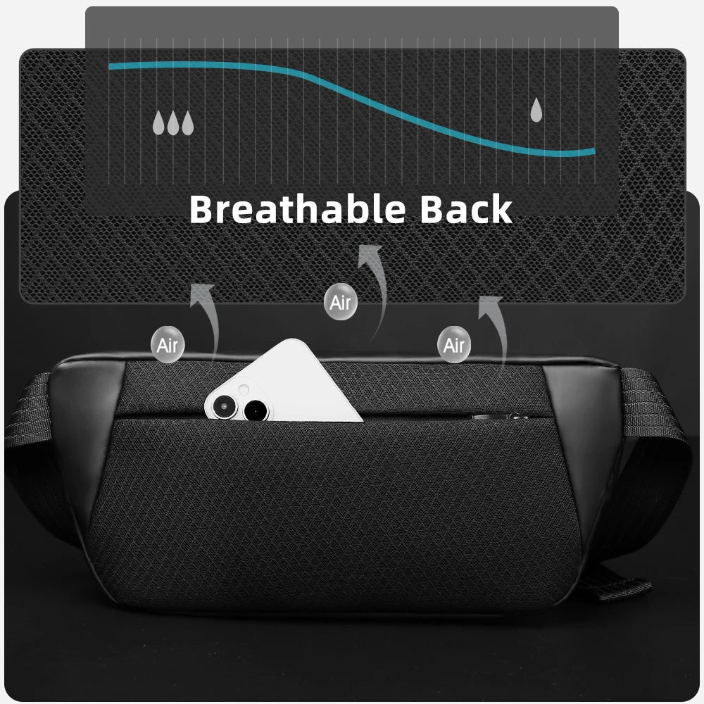 Heroic Knight Crossbody Chest Bag Men Waterproof Travel Messenger Bag Fashion Man Luxury Sport Shoulder Fanny Pack for Mini IPad