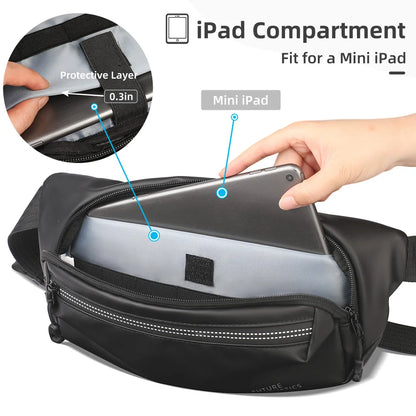Heroic Knight Crossbody Chest Bag Men Waterproof Travel Messenger Bag Fashion Man Luxury Sport Shoulder Fanny Pack for Mini IPad