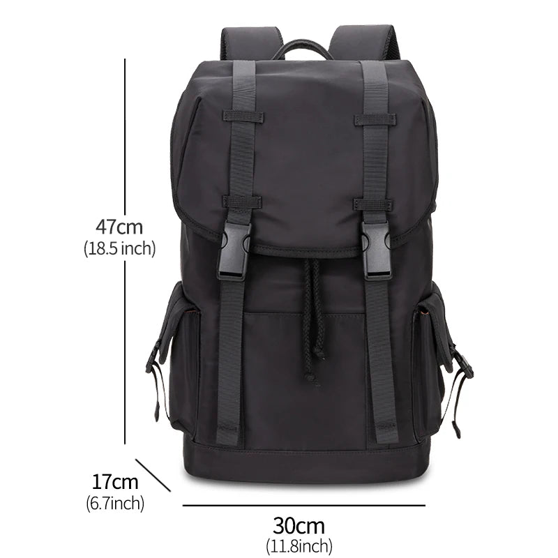 Heroic Knight Fashion Men's Backpack for 15.6" Laptop Waterproof Travel Backpack Male Large Capacity Messenger Bag Man with USB
