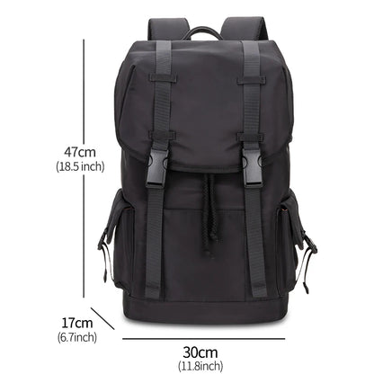 Heroic Knight Fashion Men's Backpack for 15.6" Laptop Waterproof Travel Backpack Male Large Capacity Messenger Bag Man with USB